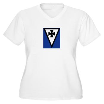 3BCT1ID - A01 - 04 - 3rd Brigade Combat Team, 1st Infantry Division - Women's V-Neck T-Shirt