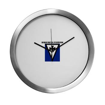 3BCT1ID - M01 - 03 - 3rd Brigade Combat Team, 1st Infantry Division with Text - Modern Wall Clock