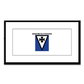 3BCT1ID - M01 - 02 - 3rd Brigade Combat Team, 1st Infantry Division with Text - Small Framed Print