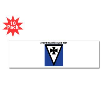 3BCT1ID - M01 - 01 - 3rd Brigade Combat Team, 1st Infantry Division with Text - Sticker (Bumper 10 pk)