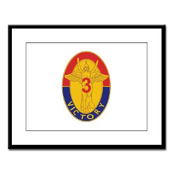 3BCT1IDDB - M01 - 02 - DUI - 3BCT - 1st Infantry Division - Duke Brigade - Large Framed Print