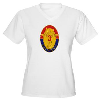3BCT1IDDB - A01 - 04 - DUI - 3BCT - 1st Infantry Division - Duke Brigade - Women's V-Neck T-Shirt