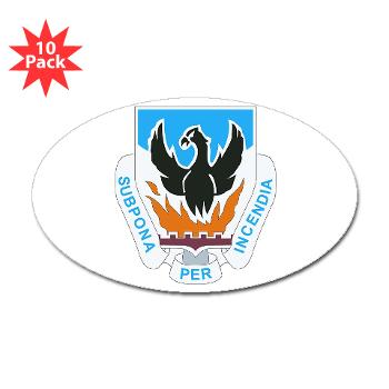 3BCTSTB - M01 - 01 - DUI - 3rd Brigade Combat Team - Special Troops Battalion - Sticker (Oval 10 pk)