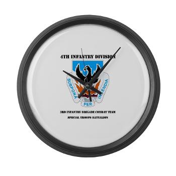 3BCTSTB - M01 - 03 - DUI - 3rd Brigade Combat Team - Special Troops Battalion with Text - Large Wall Clock - Click Image to Close