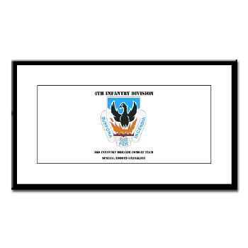 3BCTSTB - M01 - 02 - DUI - 3rd Brigade Combat Team - Special Troops Battalion with Text - Small Framed Print