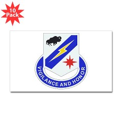 3BCTSTB - M01 - 01 - DUI - 3rd BCT - Special Troops Bn - Sticker (Rectangle 10 pack)