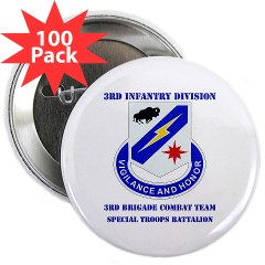 3BCTSTB - M01 - 01 - DUI - 3rd BCT - Special Troops Bn with Text 2.25" Button (100 pack)