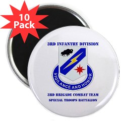 3BCTSTB - M01 - 01 - DUI - 3rd BCT - Special Troops Bn with Text 2.25" Magnet (10 pack)