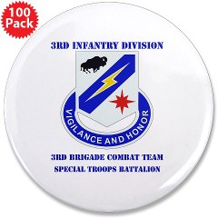 3BCTSTB - M01 - 01 - DUI - 3rd BCT - Special Troops Bn with Text 3.5" Button (100 pack)