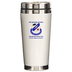 3BCTSTB - M01 - 03 - DUI - 3rd BCT - Special Troops Bn with Text Ceramic Travel Mug