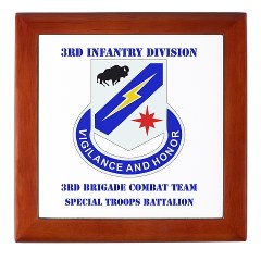 3BCTSTB - M01 - 03 - DUI - 3rd BCT - Special Troops Bn with Text Keepsake Box