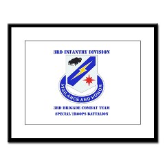 3BCTSTB - M01 - 02 - DUI - 3rd BCT - Special Troops Bn with Text Large Framed Print