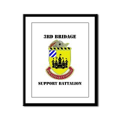 3BSB - M01 - 02 - DUI - 3rd Brigade Support Battalion with text - Framed Panel Print