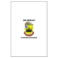 3BSB - M01 - 02 - DUI - 3rd Brigade Support Battalion with text - Large Poster