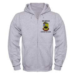3BSB - A01 - 03 - DUI - 3rd Brigade Support Battalion with text - Zip Hoodie