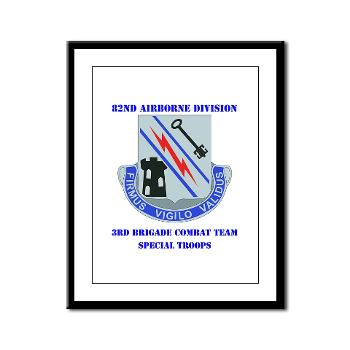 3BSTB - M01 - 02 - DUI - 3rd Bde - Special Troops Bn with Text Framed Panel Print