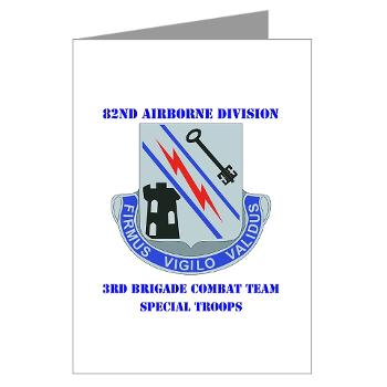 3BSTB - M01 - 02 - DUI - 3rd Bde - Special Troops Bn with Text Greeting Cards (Pk of 10)