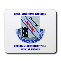 3BSTB - M01 - 03 - DUI - 3rd Bde - Special Troops Bn with Text Mousepad - Click Image to Close