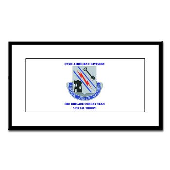 3BSTB - M01 - 02 - DUI - 3rd Bde - Special Troops Bn with Text Small Framed Print