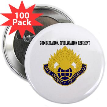 3Bn58AR - M01 - 01 - 3rd Battalion, 58th Aviation Regiment with Text - 2.25" Button (100 pack)