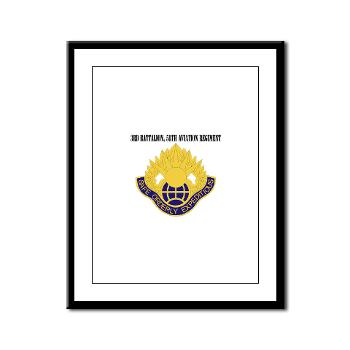 3Bn58AR - M01 - 02 - 3rd Battalion, 58th Aviation Regiment with Text - Framed Panel Print