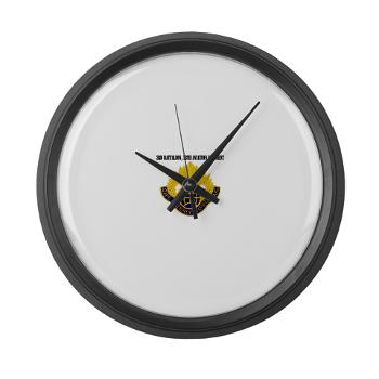 3Bn58AR - M01 - 03 - 3rd Battalion, 58th Aviation Regiment with Text - Large Wall Clock