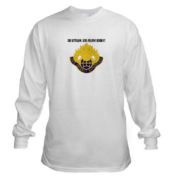 3Bn58AR - A01 - 03 - 3rd Battalion, 58th Aviation Regiment with Text - Long Sleeve T-Shirt