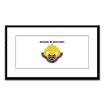 3Bn58AR - M01 - 02 - 3rd Battalion, 58th Aviation Regiment with Text - Small Framed Print