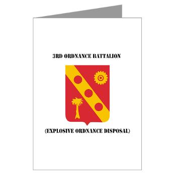 3EOD - M01 - 02 - 3rd Explosive Ordnance Disposal with Text Greeting Cards (Pk of 20) - Click Image to Close