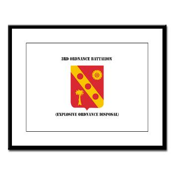 3EOD - M01 - 02 - 3rd Explosive Ordnance Disposal with Text Large Framed Print - Click Image to Close