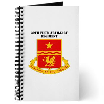 30FAR - M01 - 02 - DUI - 30th Field Artillery Regiment with Text Journal
