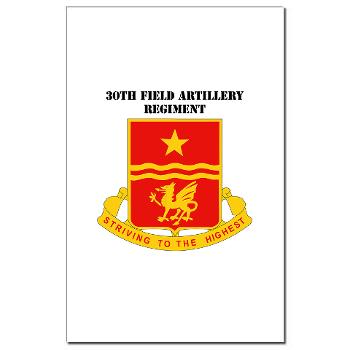 30FAR - M01 - 02 - DUI - 30th Field Artillery Regiment with Text Mini Poster Print - Click Image to Close
