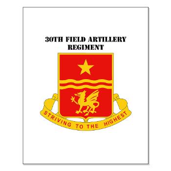 30FAR - M01 - 02 - DUI - 30th Field Artillery Regiment with Text Small Poster - Click Image to Close