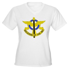 3GSB10AR - A01 - 04 - DUI - 3rd GS Bn - 10th Aviation Regiment Women's V-Neck T-Shirt