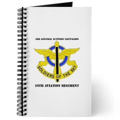 3GSB10AR - M01 - 02 - DUI - 3rd GS Bn - 10th Aviation Regiment with Text Journal