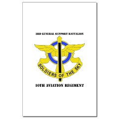 3GSB10AR - M01 - 02 - DUI - 3rd GS Bn - 10th Aviation Regiment with Text Mini Poster Print