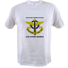 3GSB10AR - A01 - 04 - DUI - 3rd GS Bn - 10th Aviation Regiment with Text Value T-Shirt