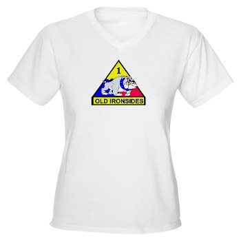 3IBCTB - A01 - 04 - DUI - 3rd Infantry BCT Women's V-Neck T-Shirt - Click Image to Close