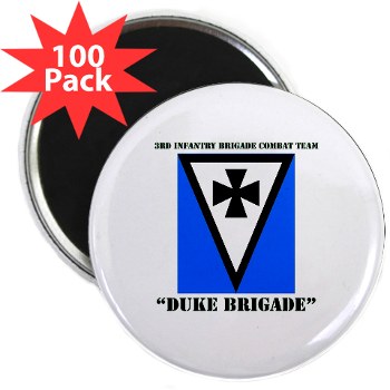 3IBCTDB - M01 - 01 - DUI - 3rd IBCT - Duke Brigade with Text 2.25" Magnet (100 pack)
