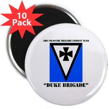 3IBCTDB - M01 - 01 - DUI - 3rd IBCT - Duke Brigade with Text 2.25" Magnet (10 pack) - Click Image to Close
