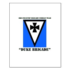3IBCTDB - M01 - 02 - DUI - 3rd IBCT - Duke Brigade with Text Small Poster - Click Image to Close