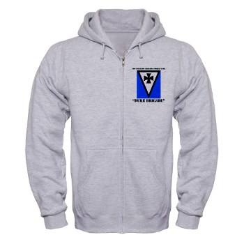 3IBCTDB - A01 - 03 - DUI - 3rd IBCT - Duke Brigade with Text Zip Hoodie - Click Image to Close