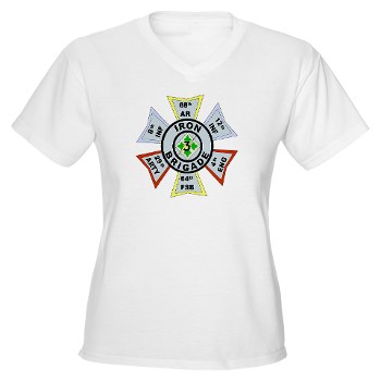 3IBCTS - A01 - 04 - DUI - 3rd Infantry Brigade Combat Team - Striker - Women's V-Neck T-Shirt
