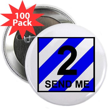 3ID2BCTS - M01 - 01 - DUI - 2nd BCT - Spartan 2.25" Button (100 pack) - Click Image to Close