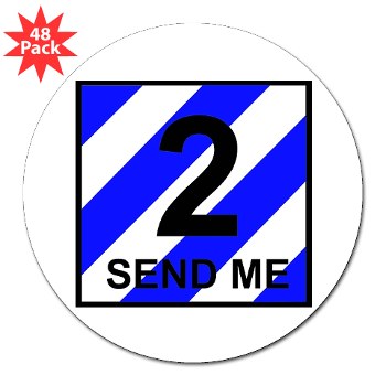 3ID2BCTS - M01 - 01 - DUI - 2nd BCT - Spartan 3" Lapel Sticker (48 pk) - Click Image to Close