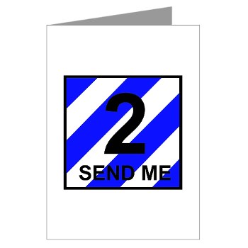 3ID2BCTS - M01 - 02 - DUI - 2nd BCT - Spartan Greeting Cards (Pk of 20)