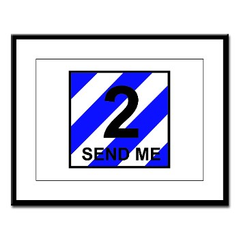 3ID2BCTS - M01 - 02 - DUI - 2nd BCT - Spartan Large Framed Print