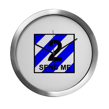 3ID2BCTS - M01 - 03 - DUI - 2nd BCT - Spartan Modern Wall Clock - Click Image to Close