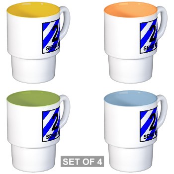 3ID2BCTS - M01 - 03 - DUI - 2nd BCT - Spartan Stackable Mug Set (4 mugs)