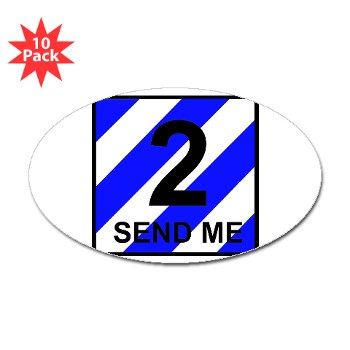 3ID2BCTS - M01 - 01 - DUI - 2nd BCT - Spartan Sticker (Oval 10 pk) - Click Image to Close